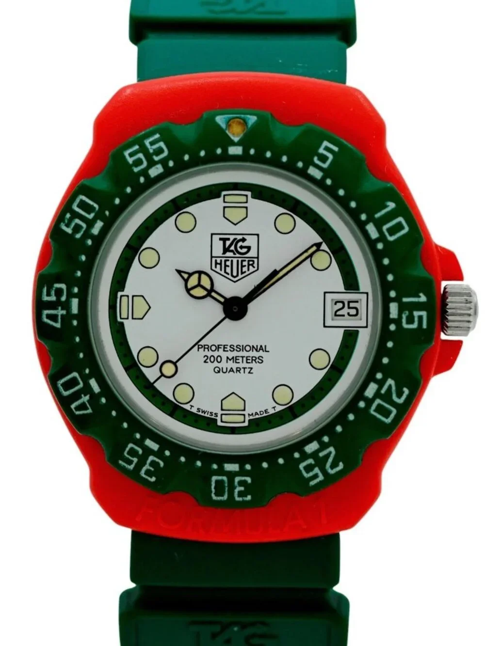 Tag Heuer 35mm Men's Formula 1 Red/ Green/ White Swiss Quartz F1 Watch- 384.513!